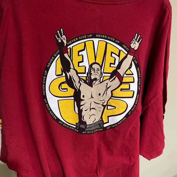 John Cena WWE Never Give Up U Cant C Me T-Shirt 3XL Y2K Wrestling - Picture 4 of 4